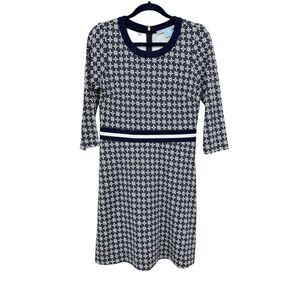 Draper James Honeycomb Floral Dress in Nassau Navy M